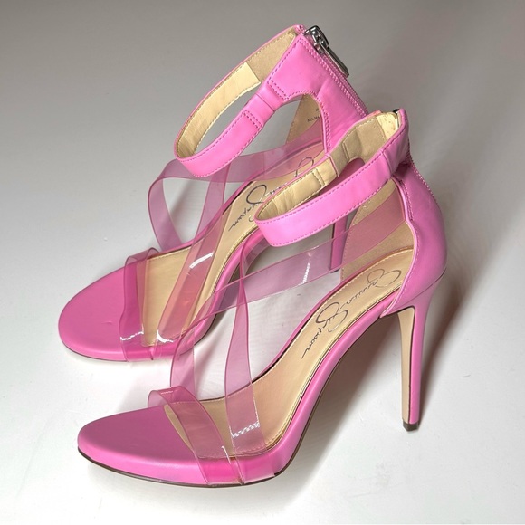 Jessica Simpson Women’s Dalechi Sandals Ankle Strap Stiletto Heel Shoes Size-7.5 - Picture 1 of 8